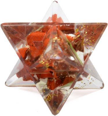 

Reiki Crystal Products Carnelian Merkaba Star Reiki Chakra Crystal Healing Gemstone Vastu Feng Shui Decorative Showpiece - 2 cm(Crystal, Red)