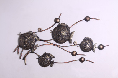 

VedasExports Texture Fish Decorative Showpiece - 32.5 cm(Iron, Brown)