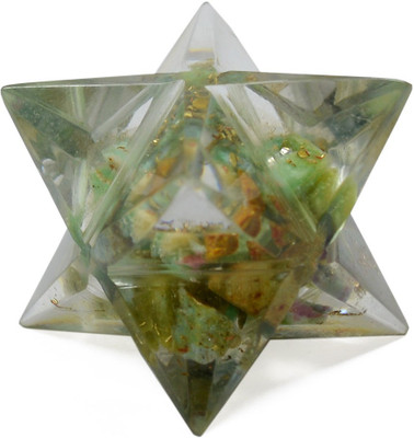 

Reiki Crystal Products Green Jade Merkaba Star Reiki Chakra Crystal Healing Gemstone Vastu Feng Shui Decorative Showpiece - 2 cm(Crystal, Green)