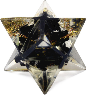 

Reiki Crystal Products Black Tourmaline Merkaba Star Reiki Chakra Crystal Healing Gemstone Vastu Feng Shui Decorative Showpiece - 2 cm(Crystal, Black)