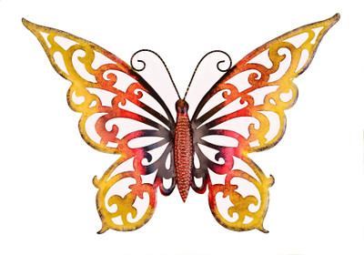 

VedasExports Butterfly Cut Multi Small Decorative Showpiece - 35 cm(Iron, Multicolor)