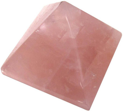 

AIR99 ROSE Quartz Crystal Pyramid ( 40 grams ) Decorative Showpiece - 4 cm(Crystal, Pink)
