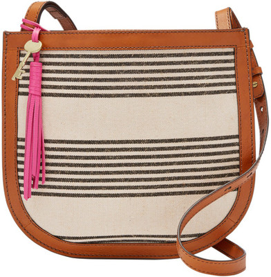 

Fossil Women Casual Black Cotton Sling Bag