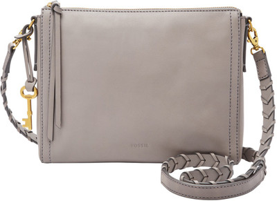 

Fossil Women Casual Grey Genuine Leather Sling Bag