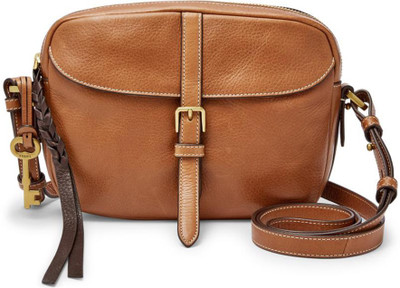 

Fossil Women Casual Brown Genuine Leather Sling Bag