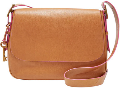 

Fossil Women Casual Brown Genuine Leather Sling Bag