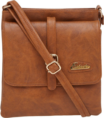 

ESBEDA Women Casual Tan Cotton Sling Bag