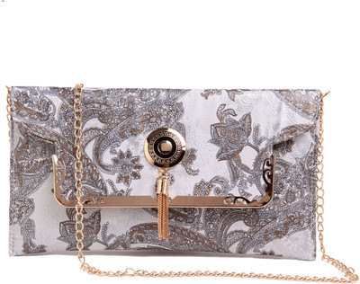 

Fiona Trends Women Casual White Rexine Sling Bag