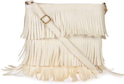 

STEEMO Women Casual Beige PU Sling Bag