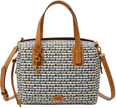

Fossil Women Casual Blue Polyester Satchel