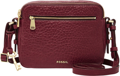 

Fossil Women Casual Maroon Genuine Leather Hand-held Bag
