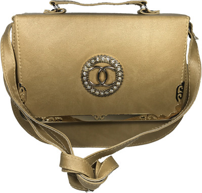 

Bizarre Vogue Women Casual Khaki PU Sling Bag
