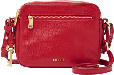 

Fossil Women Casual Maroon Genuine Leather Sling Bag