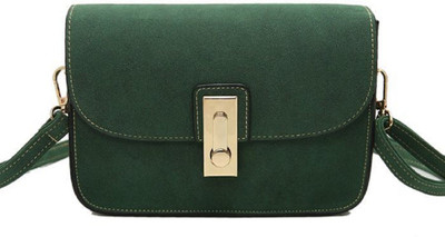

Mei&Ge Girls Casual Green PU Sling Bag