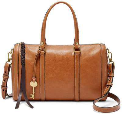 

Fossil Women Casual Brown Genuine Leather Satchel