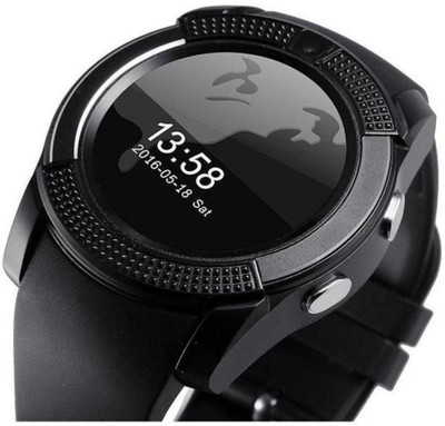

ShopyBucket Durable V8 Smart Wristwatch Bluetooth Smart Watch compatible with Huawei Ascend G6 4G / Huawei Ascend G 6 4G / Huawei Ascend G6 4G With Camera and Sim Card Support With Apps like Facebook and WhatsApp Touch Screen Multilanguage Android/IOS(col