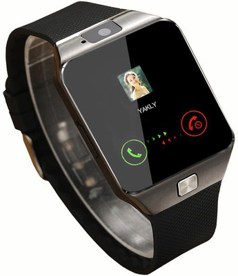 

gLADOS gL-smwt-dz9 Silver Smartwatch(Black Strap Regular)