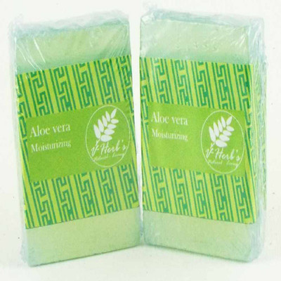 

vherbs Handcrafted Aloe Vera Soap - Pack of 2(200 g, Pack of 2)