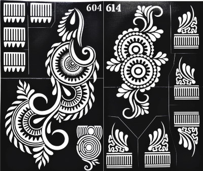 

ARR Henna Stencils ARR HENNA STENCIL STICKERS(HENNA DESIGN)