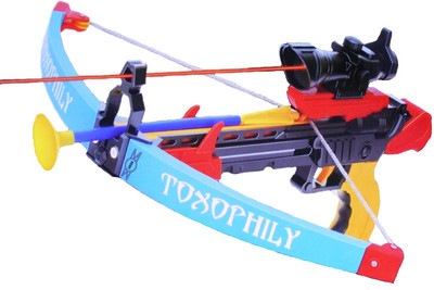 

Emob Crossbow & Arrow Action Shooting Toy Set With Laser Target And 3 Safe Suction Arrows(Multicolor)