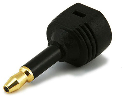 

monoprice TV-out Cable S/PDIF Digital Optical Audio Adapter_ Female Toslink to Male Mini Toslink(Black, For Mobile)