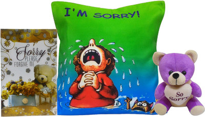 

Saugat Traders Cushion, Greeting Card, Soft Toy Gift Set