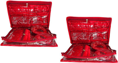 Aadhya 2 bangle jewellery pack of 2 Vanity Box(Maroon)