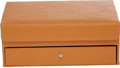 

Leatherworld Jewellery Box Jewellery Vanity Box(Tan)