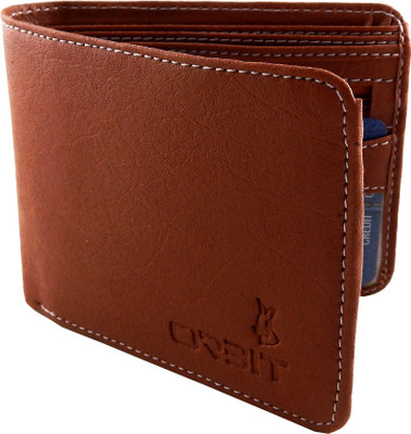 

Orbit Men Tan Genuine Leather, Fabric Wallet(3 Card Slots)