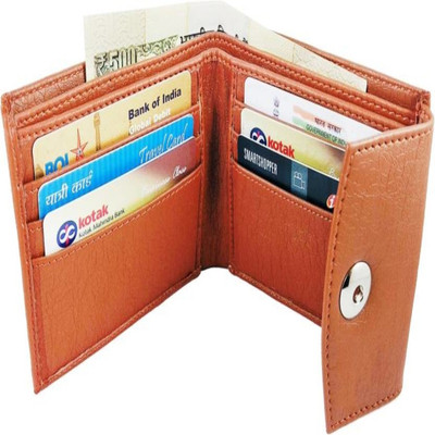 

SP Men Tan Artificial Leather Wallet(6 Card Slots), Mgnt brown