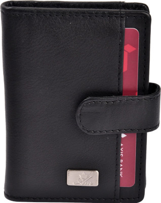 

Am Leather Men Black Genuine Leather Card Holder(18 Card Slots)