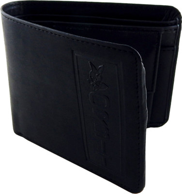

Orbit Men Black Genuine Leather, Fabric Wallet(2 Card Slots)