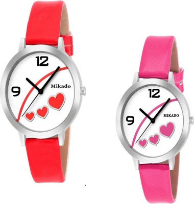 Mikado Stylish women Cindrella collection watches combo for girls and women with 1 year warrenty Watch  - For Girls   Watches  (Mikado)