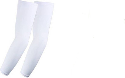 

Monika Sports Cotton Arm Sleeve For Boys & Girls(Free, White)