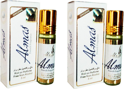 Almas Highly Concentrated Roll-On 8ml {Pack Of 2 } Floral Attar(Floral)