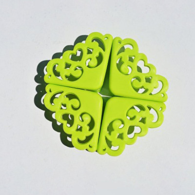 

SYGA 8 Pcs Green Silicone Hollow Out Style Furniture Desk Corner Protector Child Proof Corner Safety Bumpers Baby Toddler Corner Guards Cover Desk Table Corner Edge Guard(Green)