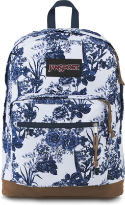 

JanSport Right Pack Expressions 31 L Laptop Backpack(White), White artist rose