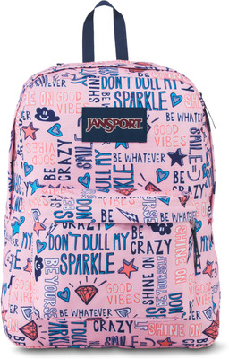 

JanSport Superbreak 25 L Backpack(Pink), Shine on