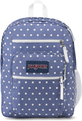 

JanSport Big Student 34 L Backpack(Purple), Bleached denim/white dot