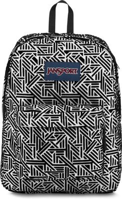 

JanSport High Stakes 25 L Backpack(White), White geo flock