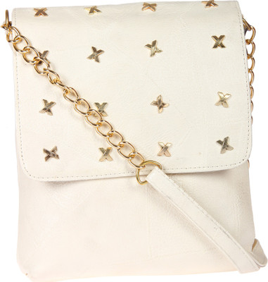 

STEEMO Sling-05-X-chain-white Waterproof Sling Bag(White, 3 L)