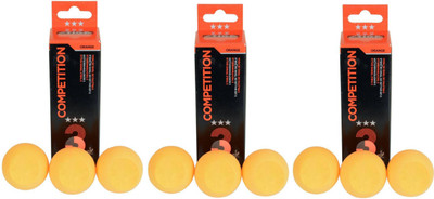 

Cosco Stiga Competition Table Tennis Tennis Ball(Pack of 9, Orange)