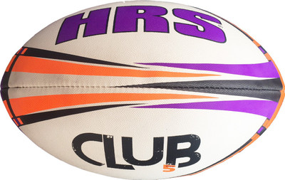 

HRS Club Rugby Ball - Size: 5(Pack of 1, Purple, Orange)
