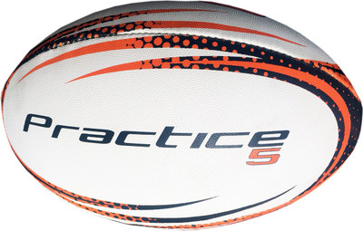 

HRS Practice Rugby Ball - Size: (Pack of 1, Black, Orange