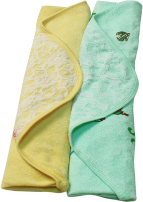 

Jo Kids Wear Cotton Terry 208 GSM Bath Towel(Pack of 2, Yellow, Green), Multicolor