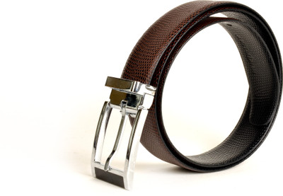 

just differ Men Casual, Party, Formal Brown, Black Genuine Leather Reversible Belt, Black;brown