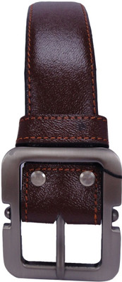 

revo Men & Women Casual Brown Genuine Leather Belt