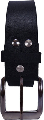 

revo Men & Women Casual Black Genuine Leather Belt