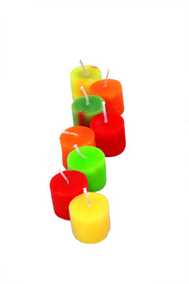 

Kieana Decorative Multicolor Candle(Multicolor, Pack of 8)