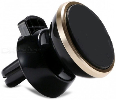 

Un Branded Car Mobile Holder for AC Vent, Dashboard(Black Gold)